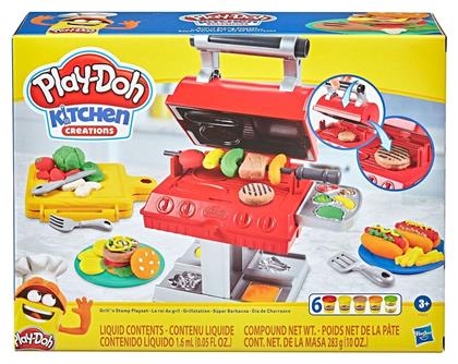 Hasbro Play-Doh Πλαστελίνη - Παιχνίδι Grill n' Stamp για 3+ Ετών, 6τμχ από το Toyscenter