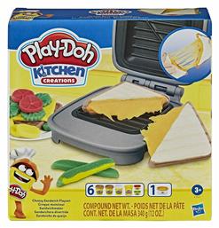 Hasbro Play-Doh Πλαστελίνη - Παιχνίδι Kitchen Creations Cheesy Sandwich για 3+ Ετών