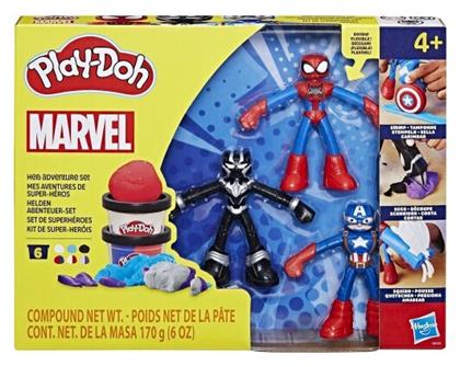 Hasbro Play-Doh Πλαστελίνη - Παιχνίδι Marvel Hero Adventure για 3+ Ετών