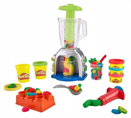 Hasbro Play-Doh Πλαστελίνη - Παιχνίδι Swirlin' Smoothies Blender για 3+ Ετών, 5τμχ