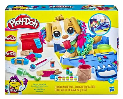 Hasbro Play-Doh Πλαστελίνη - Παιχνίδι Vet Set για 3+ Ετών, 5τμχ από το BlablaToys