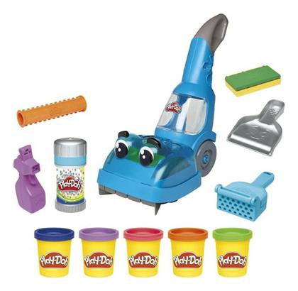 Hasbro Play-Doh Πλαστελίνη - Παιχνίδι Zoom Vacuum & Clean Up για 3+ Ετών, 5τμχ