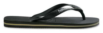 Havaianas Brasil Logo Ανδρικά Flip Flops Χακί από το Z-mall