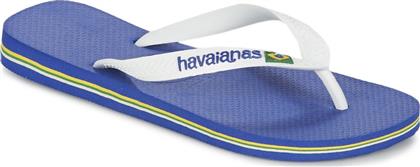 Havaianas Brasil Logo Flip Flops σε Λευκό Χρώμα