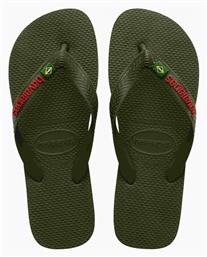 Havaianas Brasil Logo Flip Flops σε Πράσινο Χρώμα