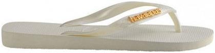 Havaianas Metallic Logo Flip Flops Λευκά