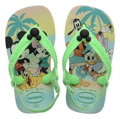 Havaianas Παιδικές Σαγιονάρες Flip Flops Mickey Πράσινες Baby Mickey