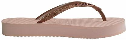 Havaianas Slim Flatform Glitter Σαγιονάρες σε Ροζ Χρώμα