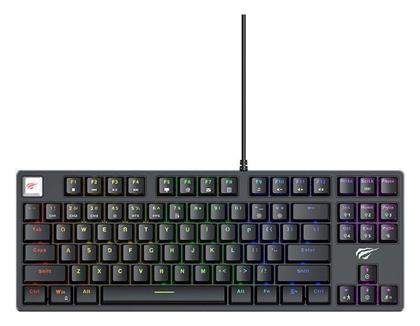 Havit KB890L Gaming Μηχανικό Πληκτρολόγιο Tenkeyless με διακόπτες και RGB φωτισμό (Αγγλικό US)