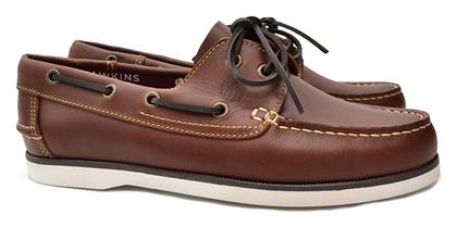 Hawkins Premium Ανδρικά Boat Shoes σε Καφέ Χρώμα από το CasualShoes