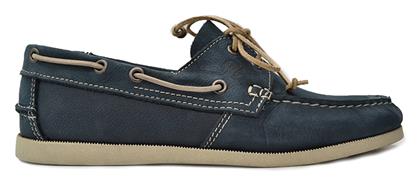 Hawkins Premium Δερμάτινα Ανδρικά Boat Shoes σε Μπλε Χρώμα από το CasualShoes