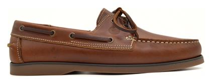 Hawkins Premium Δερμάτινα Ανδρικά Boat Shoes σε Ταμπά Χρώμα από το CasualShoes