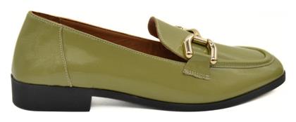 Hawkins Premium Δερμάτινα Γυναικεία Loafers σε Πράσινο Χρώμα