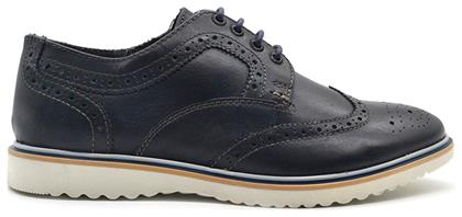 Hawkins Premium MS239R07 Δερμάτινα Ανδρικά Oxfords Μπλε από το CasualShoes