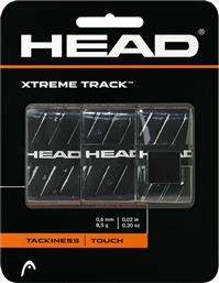 Head Xtremetrack Overgrip Μαύρο 3τμχ από το E-tennis