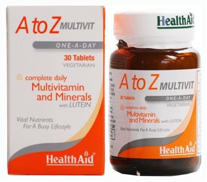 Health Aid A To Z Multivit Πολυβιταμίνη 30 x 1 ταμπλέτες 30τμχ