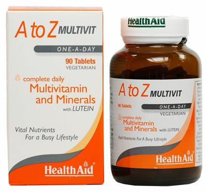 Health Aid A To Z Multivit Πολυβιταμίνη 90 ταμπλέτες