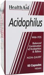 Health Aid Acidophilus with FOS με Προβιοτικά και Πρεβιοτικά 60 κάψουλες από το Pharm24