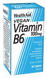 Health Aid B6 Vitamin Βιταμίνη 100mg 90 x 1 ταμπλέτες 90τμχ