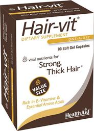 Health Aid Hair-Vit 90 κάψουλες από το Pharm24