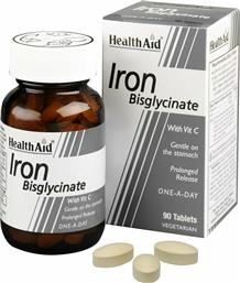 Health Aid Iron Bisglycinate 30mg 90 ταμπλέτες