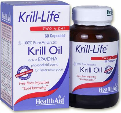 Health Aid Krill Life Two A Day Krill Oil Κατάλληλο για Παιδιά 60 κάψουλες από το Pharm24