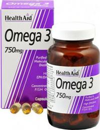 Health Aid Omega 3 Ιχθυέλαιο Κατάλληλο για Παιδιά 750mg 60 μαλακές κάψουλες από το Pharm24