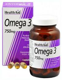 Health Aid Omega 3 Ιχθυέλαιο 750mg 60 κάψουλες