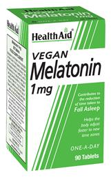 Health Aid Vegan Melatonin 1mg Συμπλήρωμα για τον Ύπνο 90 ταμπλέτες από το Pharm24