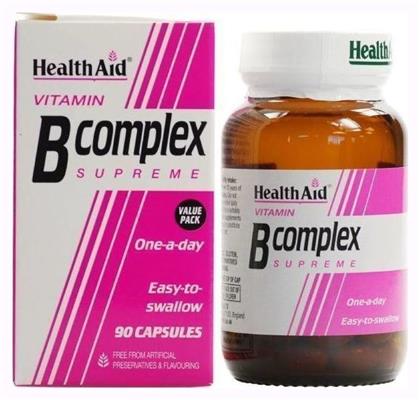 Health Aid Vitamin B Complex 90 Caps Βιταμίνη 90 x 1 κάψουλες 90τμχ