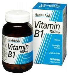 Health Aid Vitamin B1 Βιταμίνη 100mg 90 ταμπλέτες