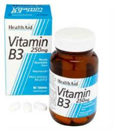 Health Aid Vitamin B3 Βιταμίνη 250mg 90 x 1 ταμπλέτες 90τμχ