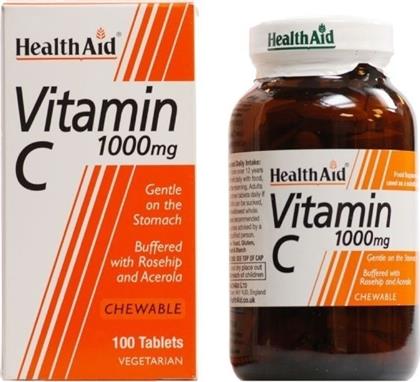 Health Aid Vitamin C 1000mg 100 μασώμενες ταμπλέτες από το Pharm24