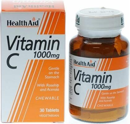 Health Aid Vitamin C 1000mg 30 μασώμενες ταμπλέτες από το Pharm24