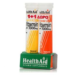 Health Aid Vitamin C 1000mg & Vitamin C 1000mg Βιταμίνη 1000mg Multiflavoured