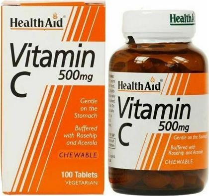 Health Aid Vitamin C 500mg Chewable 100 μασώμενα δισκία από το Pharm24