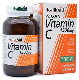 Health Aid Vitamin C Βιταμίνη 1500mg 100 x 1 ταμπλέτες 100τμχ