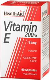 Health Aid Vitamin E 200iu 60 φυτικές κάψουλες από το Pharm24