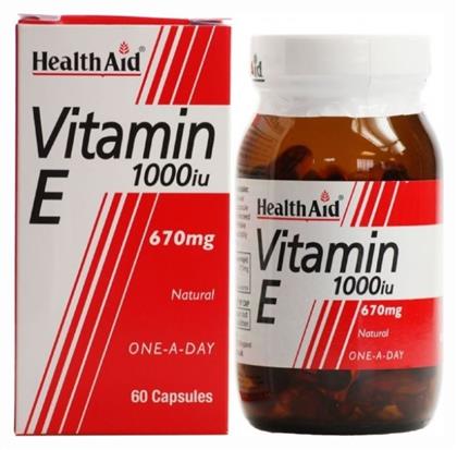 Health Aid Vitamin E Βιταμίνη 1000iu 670mg 30 x 1 κάψουλες 30τμχ