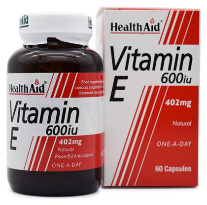 Health Aid Vitamin E Βιταμίνη 600iu 402mg 60 x 1 κάψουλες 60τμχ