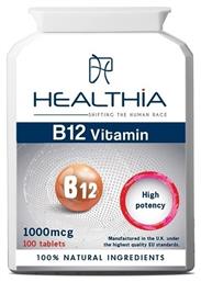 Healthia Β12 Vitamin Βιταμίνη 1000mcg 100 ταμπλέτες