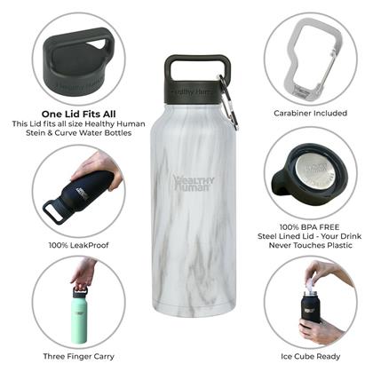 Healthy Human Stein Bottle Stone White Μπουκάλι Θερμός 0.94lt από το Plus4u