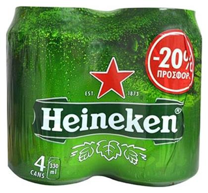 Heineken Lager Κουτί 4x330ml Κωδικός: 28459377