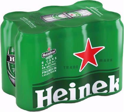 Heineken Lager Κουτί 6x330ml Κωδικός: 6245473 από το e-Fresh