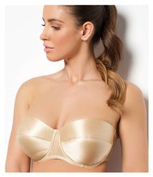 Helen Μπεζ Strapless Σουτιέν χωρίς Ενίσχυση