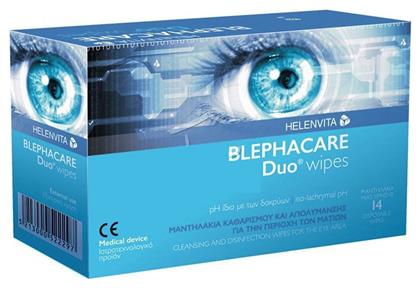 Helenvita BlephaCare Duo Υγρά Μαντηλάκια 14τμχ