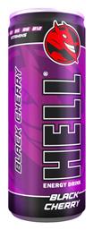 Hell Energy Drink Black Cherry με Ανθρακικό 250ml
