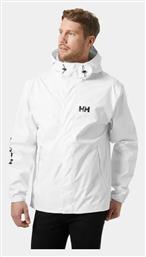 Helly Hansen Ανδρικό Μπουφάν Αδιάβροχο και Αντιανεμικό White από το MybrandShoes