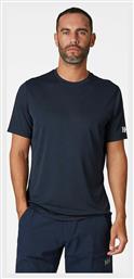 Helly Hansen Tech T Αθλητικό Ανδρικό T-shirt Navy Μπλε Μονόχρωμο