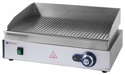 Hendi Ηλεκτρικό Πλατώ Ψησίματος 55x42x24cm 2.4kW με Ραβδωτή Πλάκα Blue Line